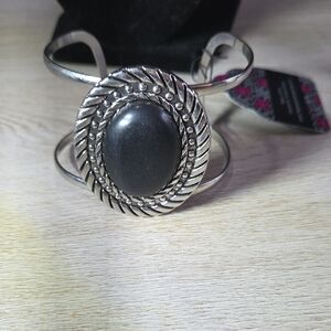 🌹#75 Paparazzi Black and Silver Intricate Bracelet